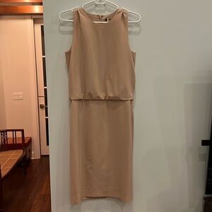 Blush Pink Theory Knee Length Dress